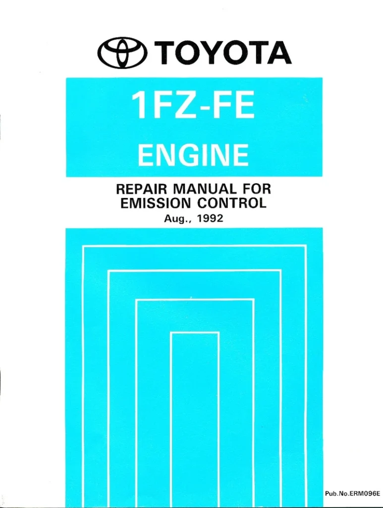 TOYOTA LANDCRUISER 1992 1FZ-FE Emissions Repair Manual