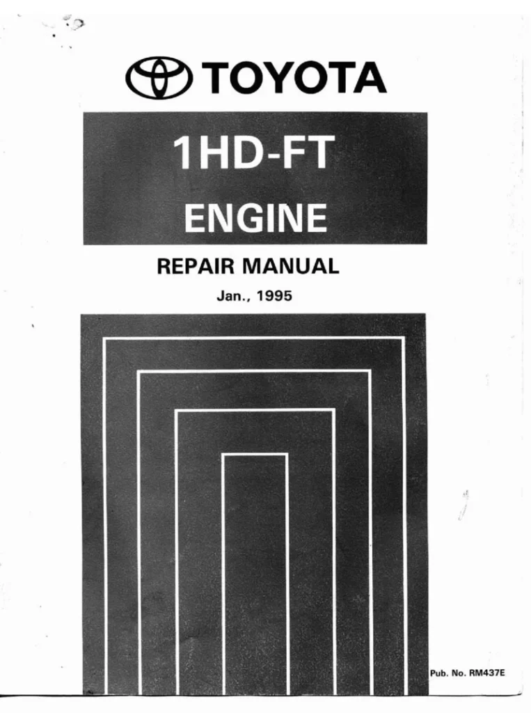 TOYOTA LANDCRUISER 1995 1HD-FT_ENGINE_MECHANICAL RM437E 1