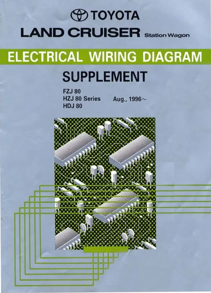 TOYOTA LANDCRUISER 1996 Electrical Wiring Repair Supplement