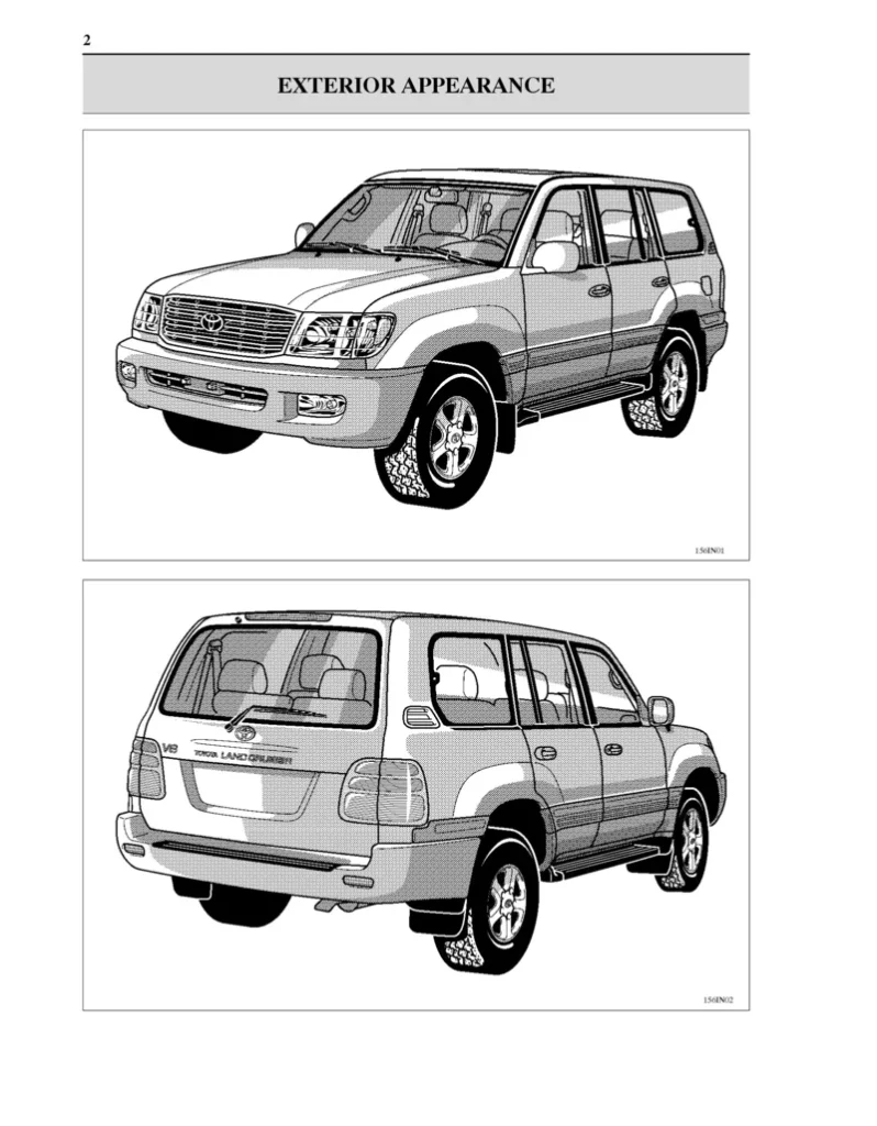 TOYOTA LANDCRUISER 1998 Repair Manuals