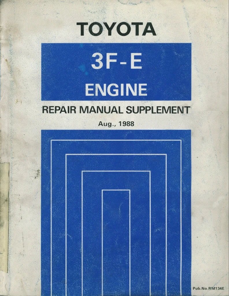 TOYOTA LANDCRUISER 3FE Repair Manual