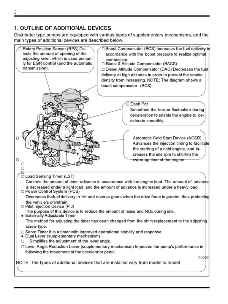 TOYOTA LANDCRUISER DENSO ROTARY PUMP REPAIR MANUAL