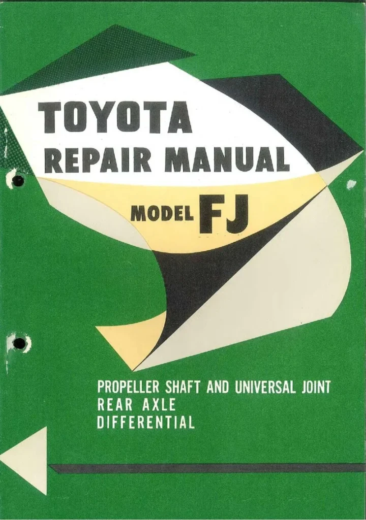 TOYOTA LANDCRUISER FJ25 Drivetrain Repair Manual