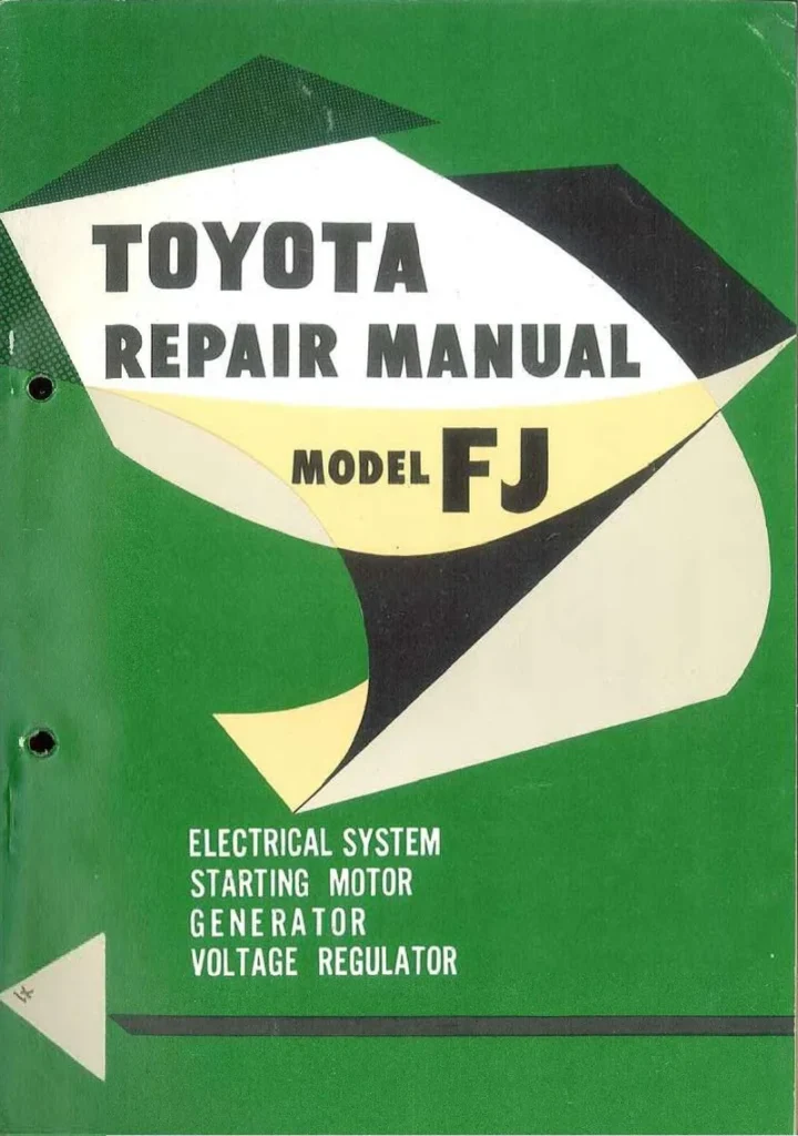 TOYOTA LANDCRUISER FJ25 Electrical Repair Manual