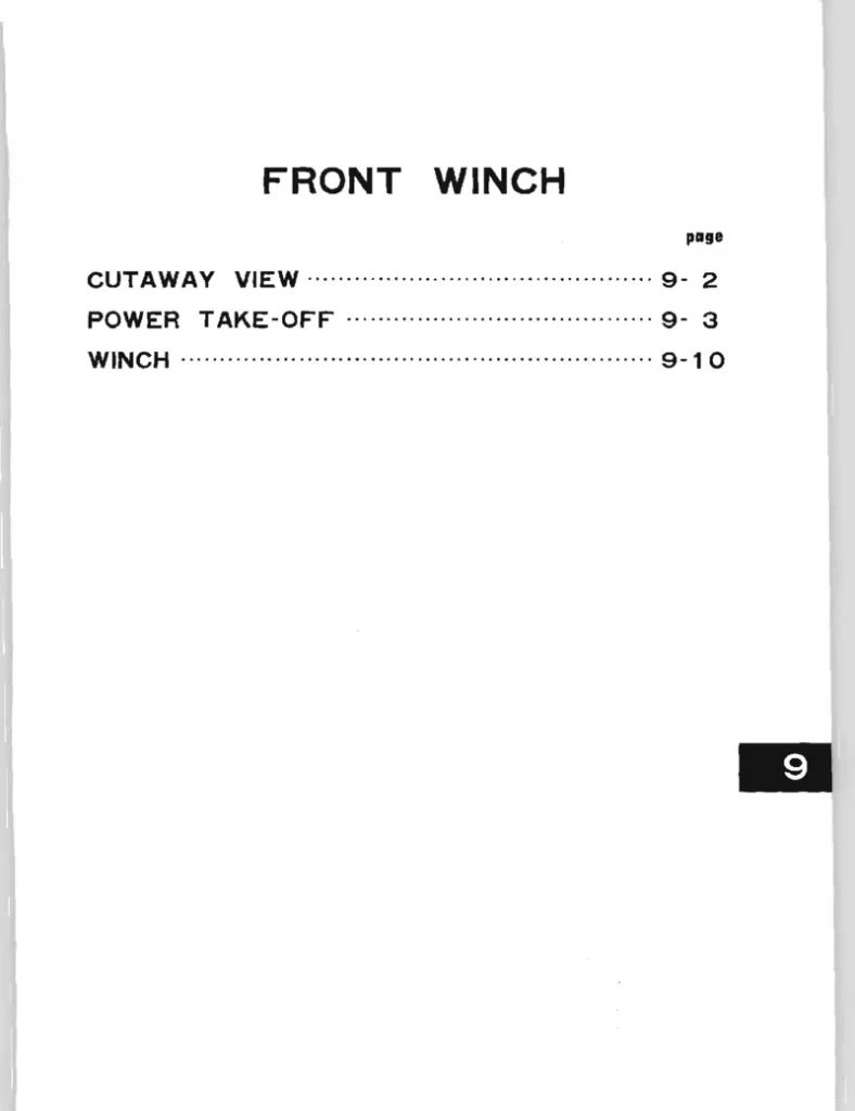 TOYOTA LANDCRUISER PTO FSM Section 1975 chassis manual